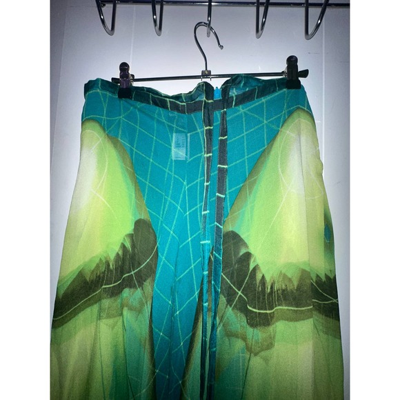 Jean Paul Gaultier femme RARE silk optical illusion stiletto pants US 10 - Picture 5 of 7